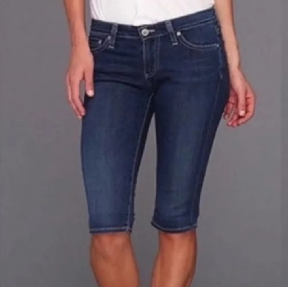 Adriano Goldschmied AG Bermuda Shorts Longer Length Slim Teacher Modest Farm New